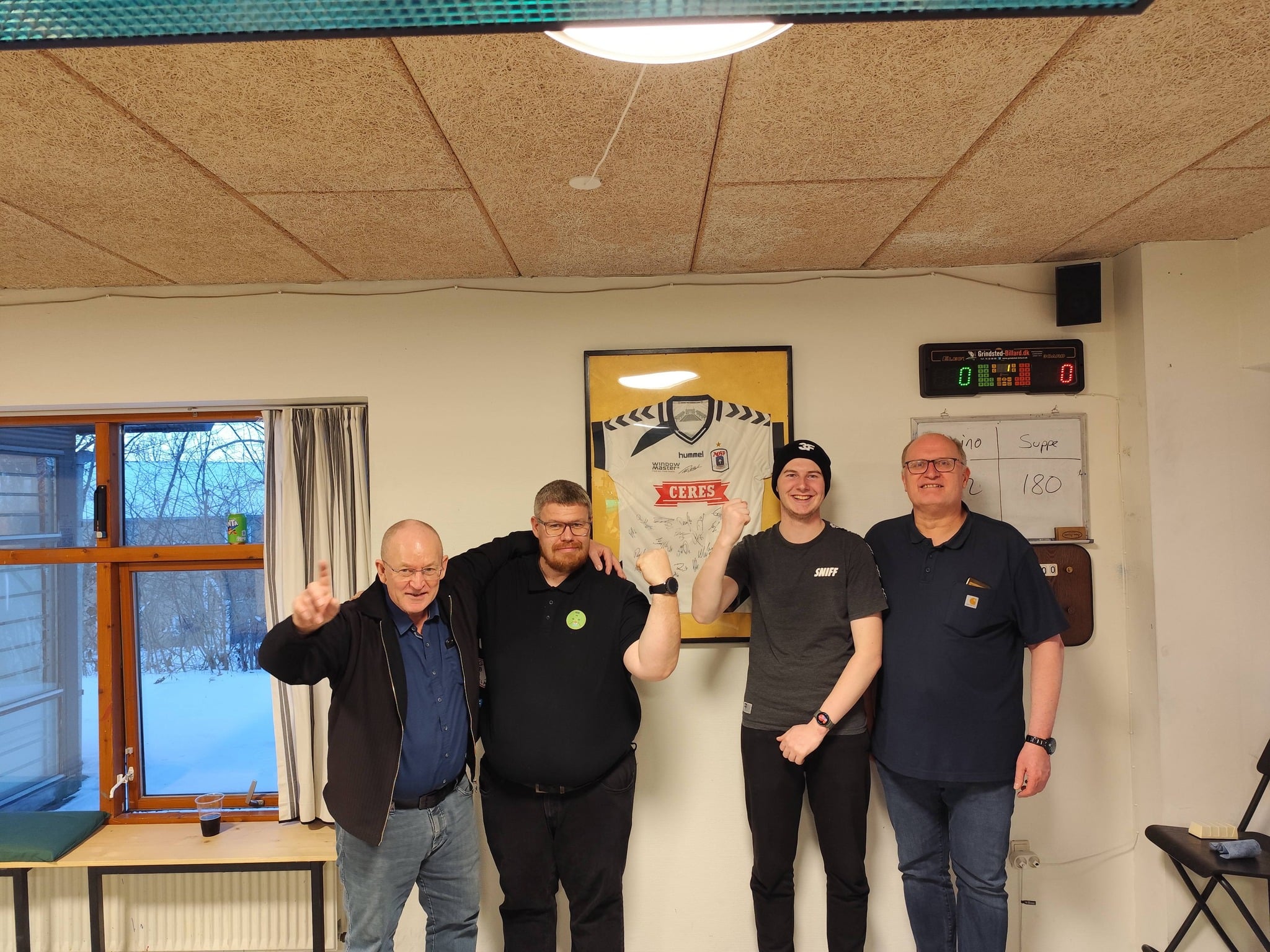 Finale 1. Pladsen. Heino G   2. Pladsen. Jørgen (suppe) 3. Pladsen. Søren B   4. Pladsen. Casper.