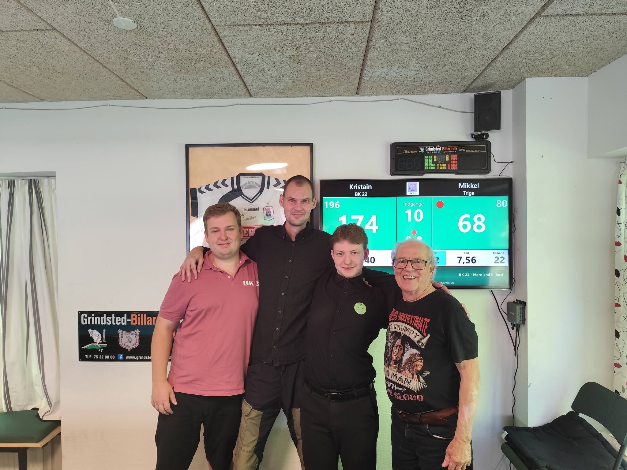 1. Pladsen Mikkel Trige BK
2. Pladsen Kristian BK 22
3. Pladsen Ejner BK 22 og Michael Trige BK